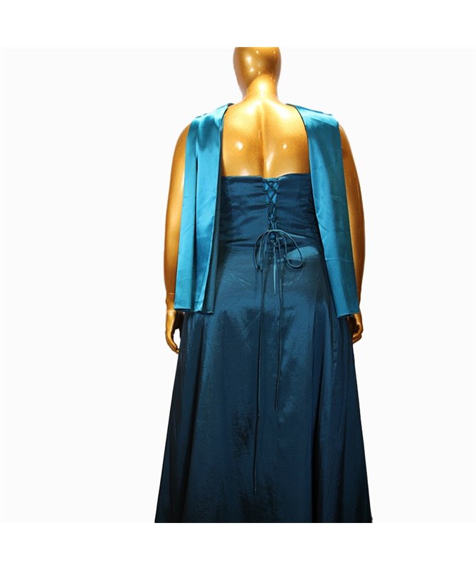 Robe de soirée Clochette : bleu canard