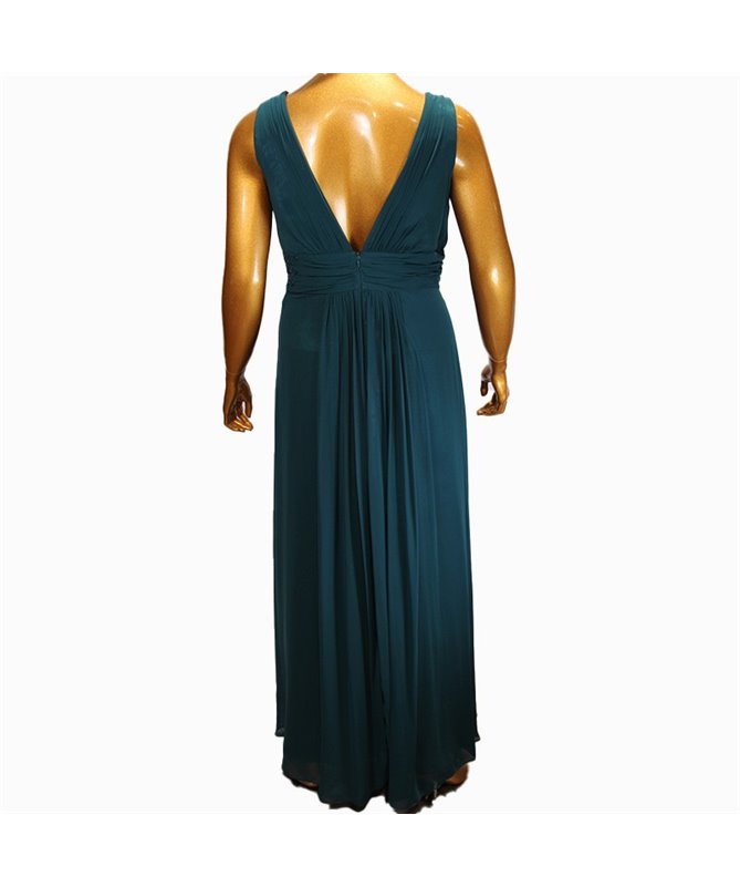 Robe de soirée Ella : vert émeraude