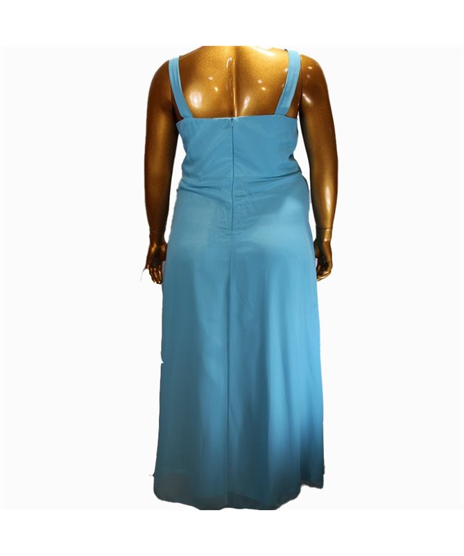 Robe de soirée Constance : bleu