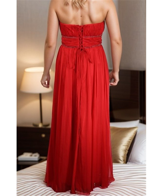 Robe de soirée Lou : rouge T40 / T44