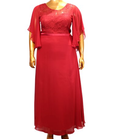 Robe de soirée Elodie : rouge