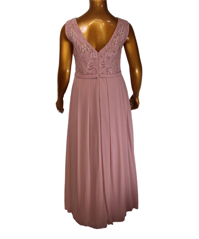 Robe de soirée Mélissa : rose pâle