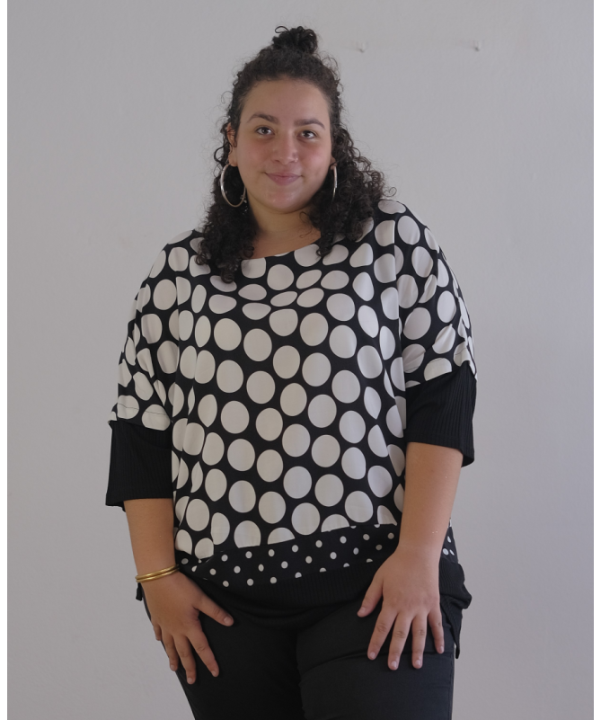 Top Polka Chic Grande Taille  Jean-Marc-Philippe - TEKA MODE