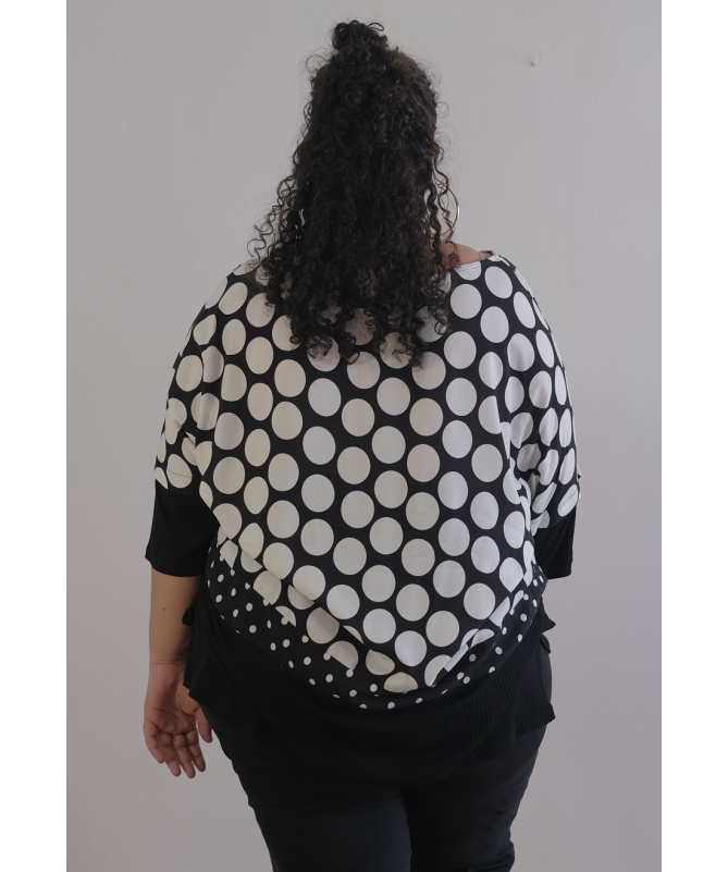 Top Polka Chic Grande Taille  Jean-Marc-Philippe - TEKA MODE