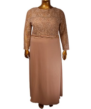 Robe de soirée Camille : rose gold