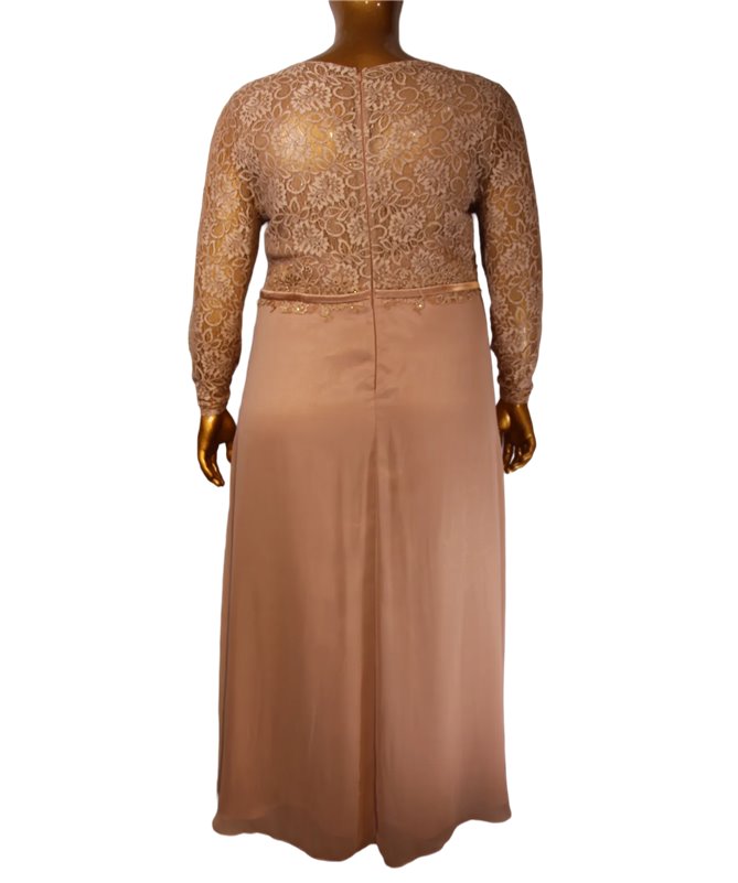 Robe de soirée Camille : rose gold