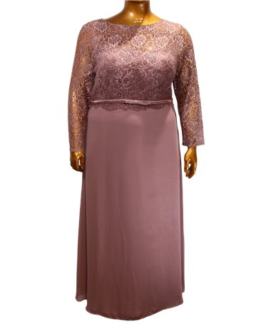 Robe de soirée Camille : vieux rose