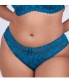 Culotte Romance en dentelle bleu saphir  VALEGE _ TEKA MODE