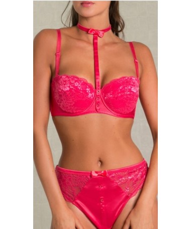 Ens. Soutien Gorge et string PASSION du 85C au 100D _ TEKA MODE