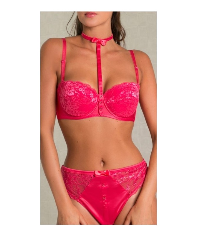 Ens. Soutien Gorge et string PASSION du 85C au 100D _ TEKA MODE