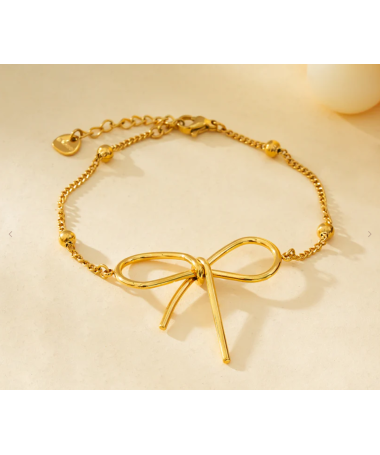 Bracelet Nœud d’Or – Élégance féminine et finesse dorée