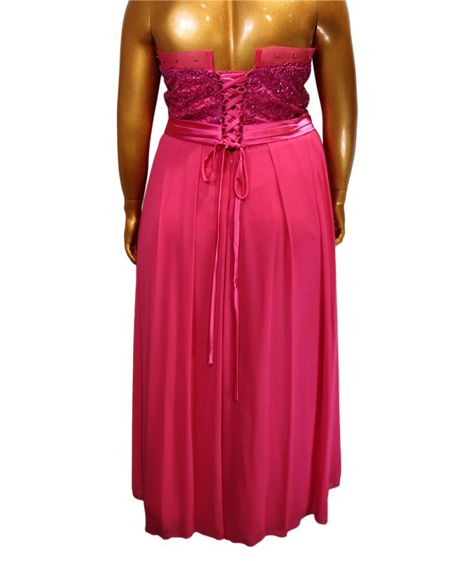 Robe de soirée Perla : rose bonbon