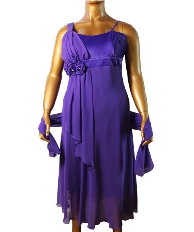 Robe de soirée courte Agathe : violet