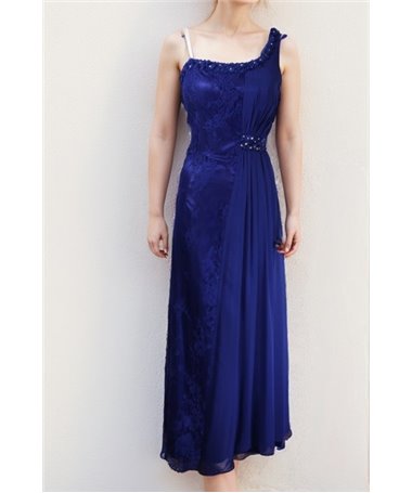 Robe de soirée Emma : bleu foncé T42