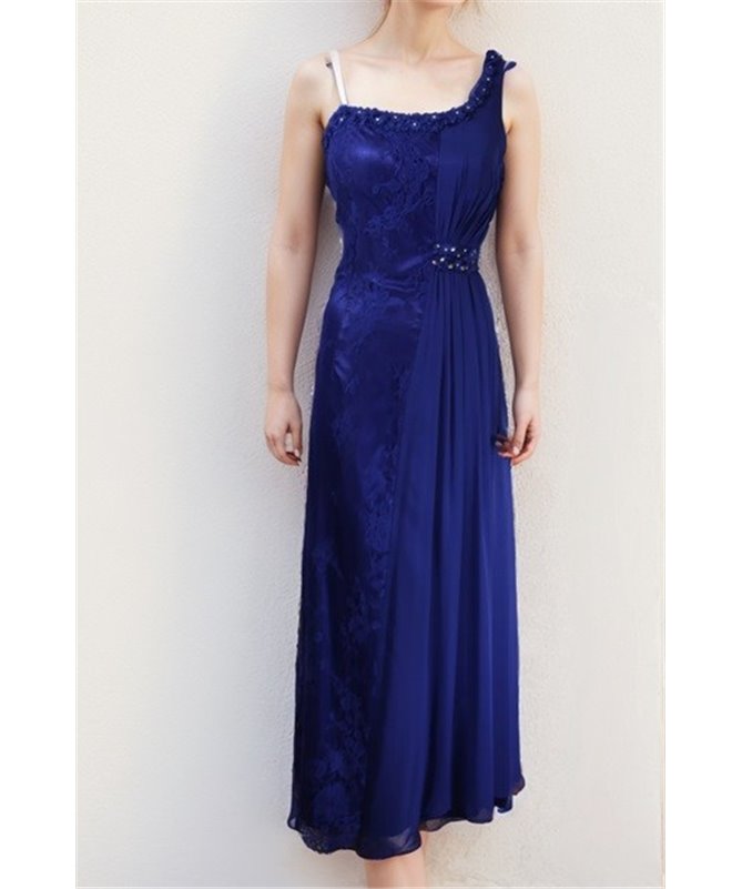 Robe de soirée Emma : bleu foncé T42