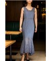 Robe de soirée Nina : bleu ciel T40