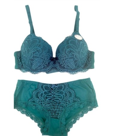 Ens Soutien gorge/culotte du 90D au 115D vert _ TEKA MODE