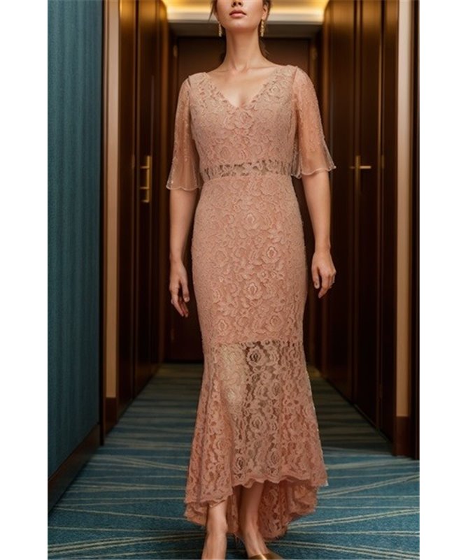 Robe de soirée Nina : rose clair T42