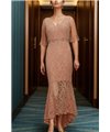 Robe de soirée Nina : rose clair T42