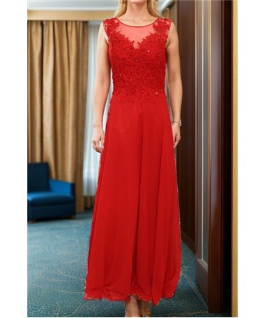 Robe de soirée Eléanore : rouge