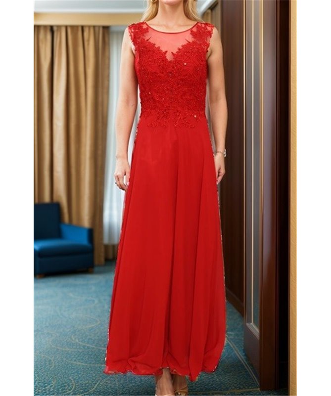 Robe de soirée Eléanore : rouge