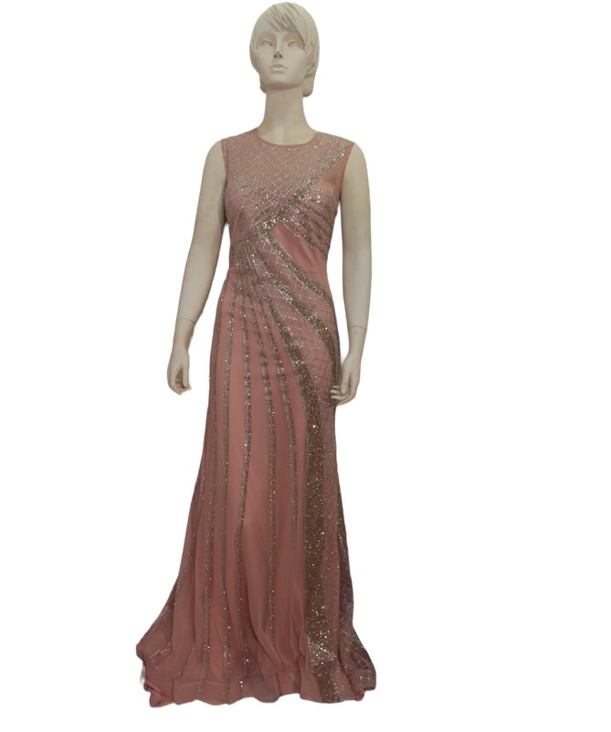 Robe de soirée Louise : vieux rose