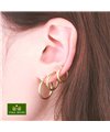 Lot 4 p. Boucles d'oreille Créole 10/12/15/20 mm