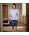 Pyjama grande taille Steyr rose pale T52 au 60