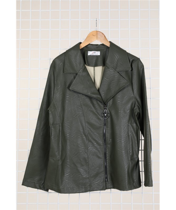 Veste Simili Cuir Grande Taille JAQUETA