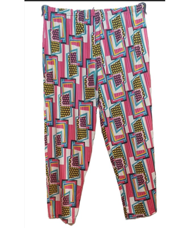 Pantalon fuchsia ESTAMPADAS